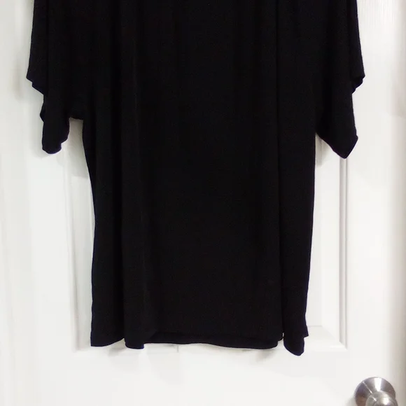Michael Kors Black Blouse with Gold Accent - Picture 10 of 10